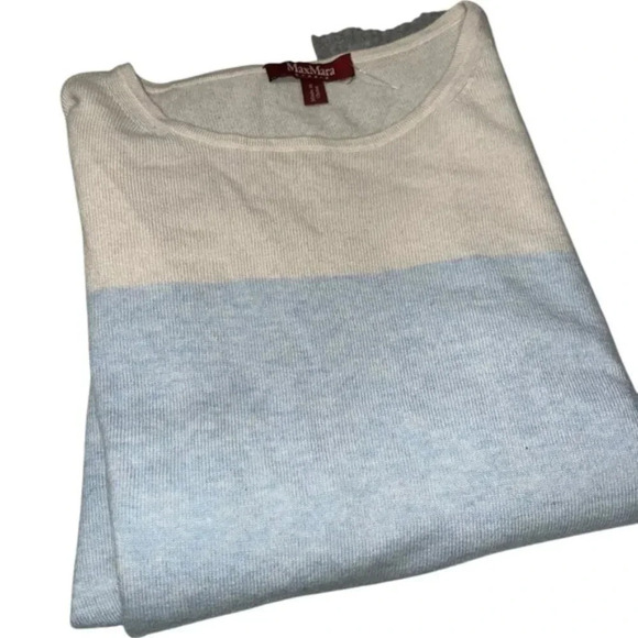 Max Mara Studio 20% Cashmere 80% Wool Fine Knitted Tunic Sweater Size XL - Picture 5 of 6